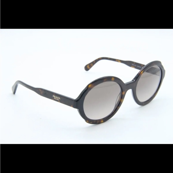 NEW PRADA SPR 17U 391-3D0 HAVANA BROWN AUTHENTIC SUNGLASSES - Picture 4 of 4